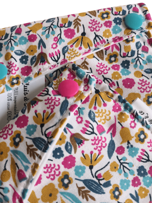 Pochette à savon fleurie