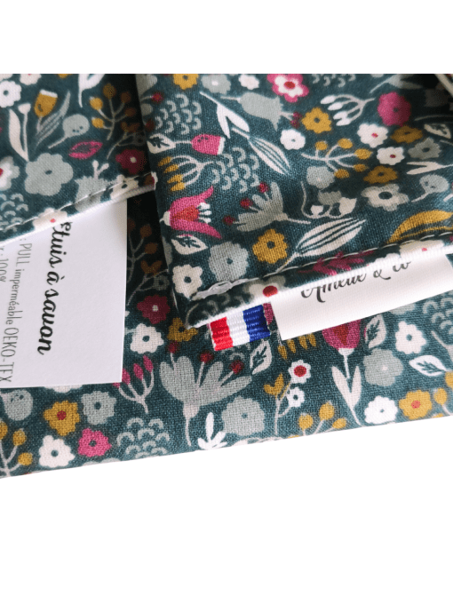 Pochette à savon fleurie